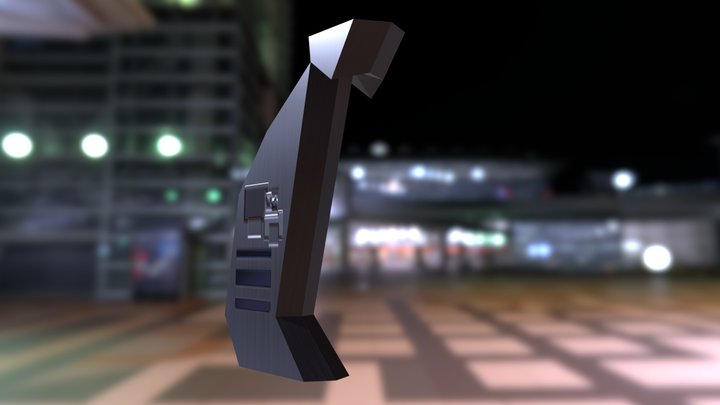 SciFi Column 3D Model