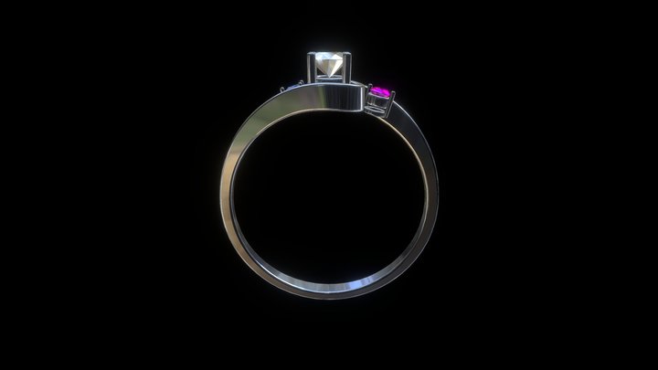 鑽石家-戒指-23-繽紛5 3D Model
