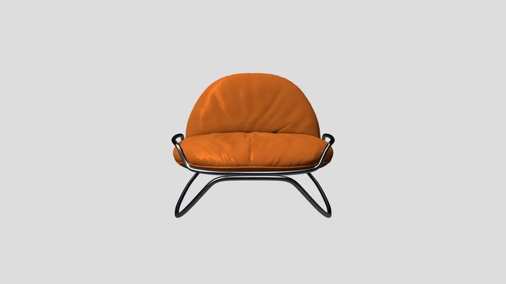 chair_orange 3D Model