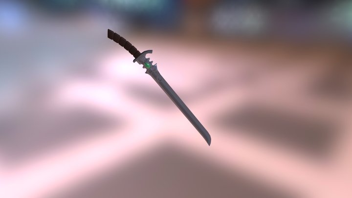 40k Harlequin Sword 3D Model