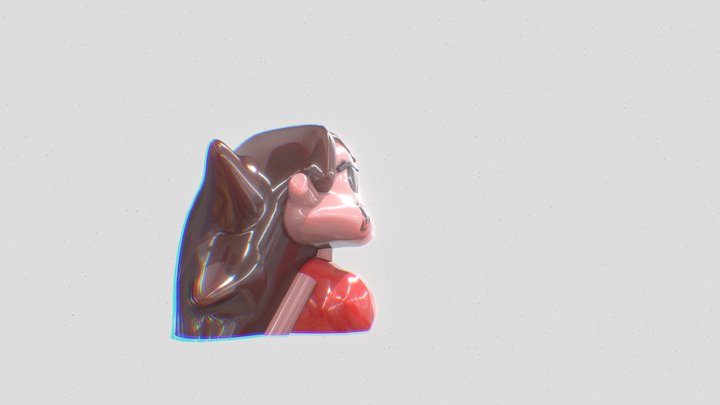 FNF GlriFriend's Head 3D Model