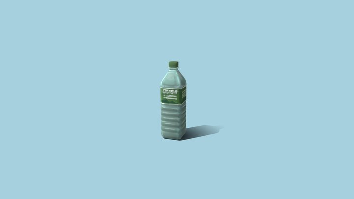 Handpainted Bottle of Water 3D Model