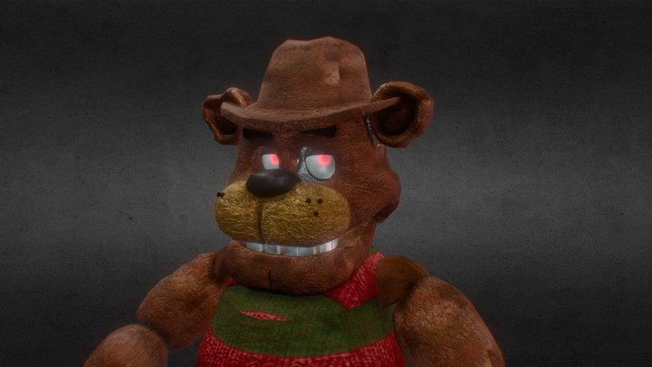 Freddy Crueger (Idea for fnaf ar skin) 3D Model