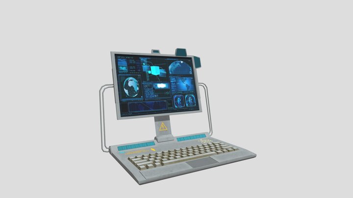 Sci-Fi PC 3D Model