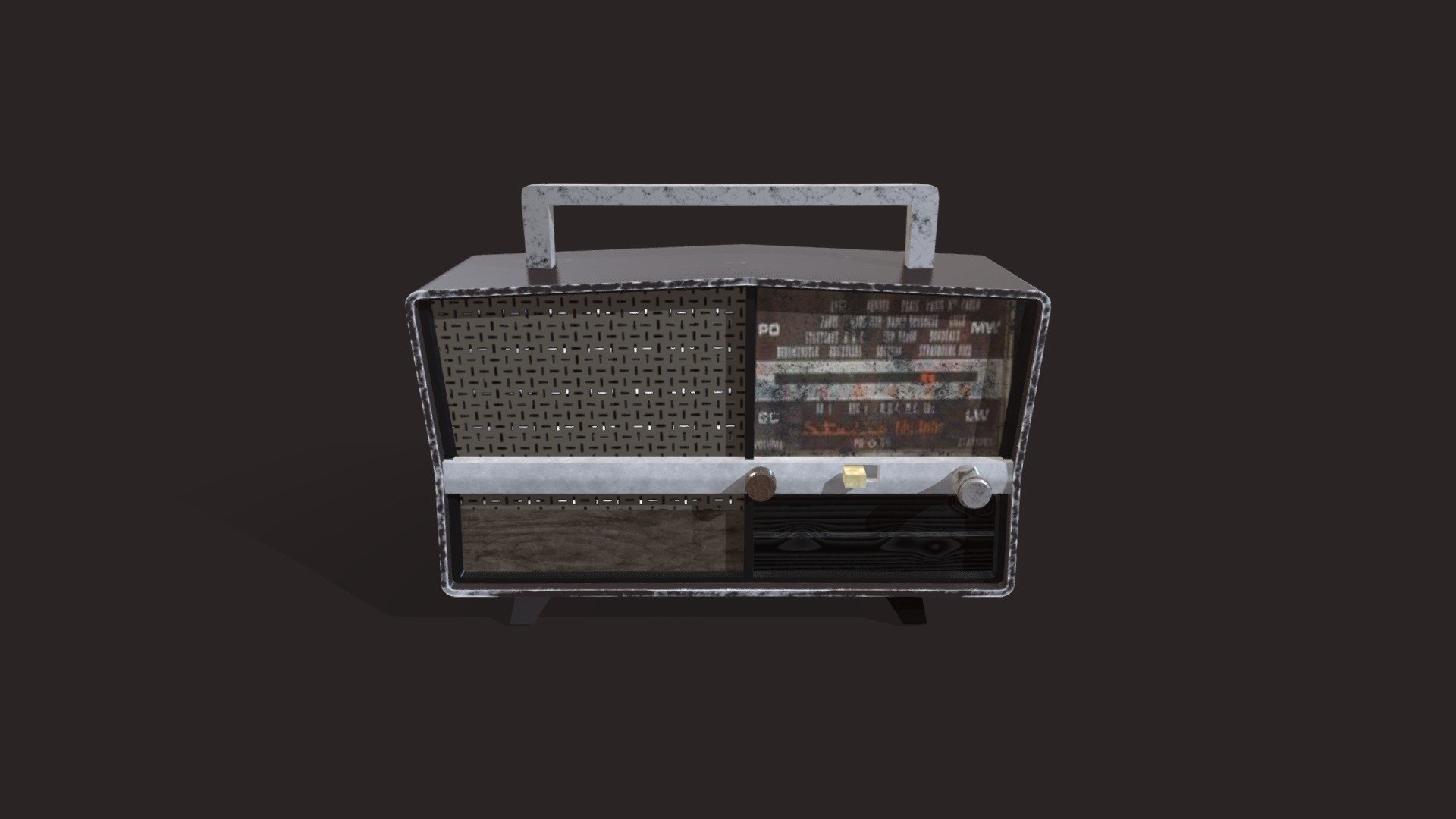 Old Radio - 3D model by lostshadow [e6bc3c7] - Sketchfab