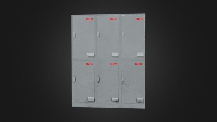 School Locker 3D Model