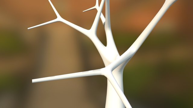 Dynamic Procedural Tree Multi Joint Complex 3D Model