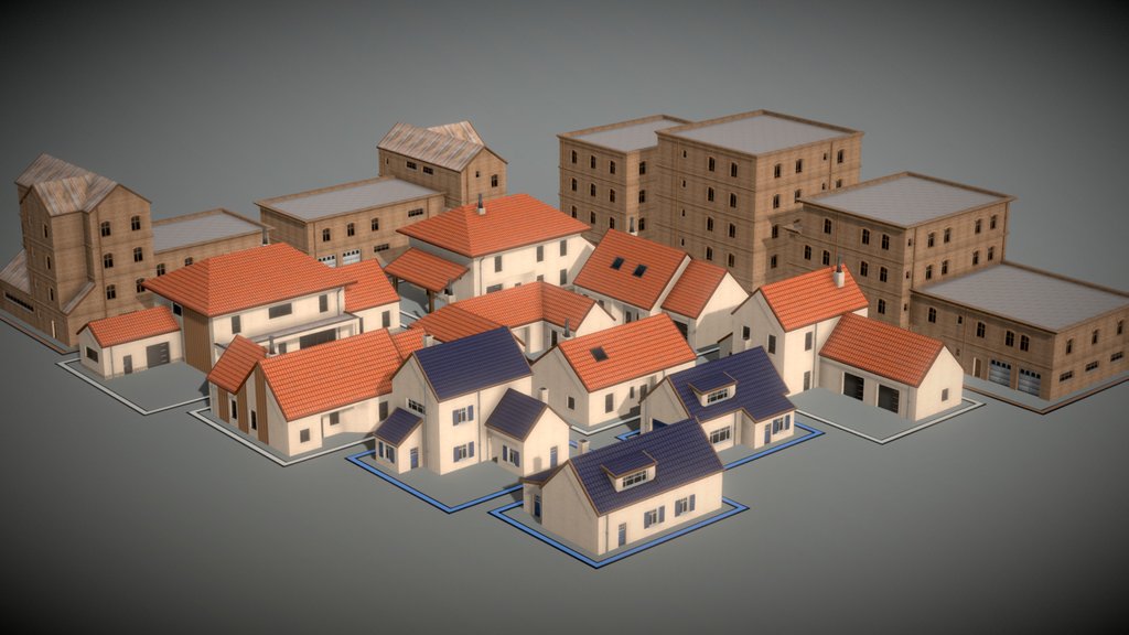 Pack - Low Poly - 15 Building