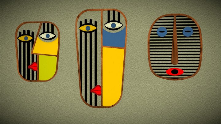 FACE WALL ART 3D Model