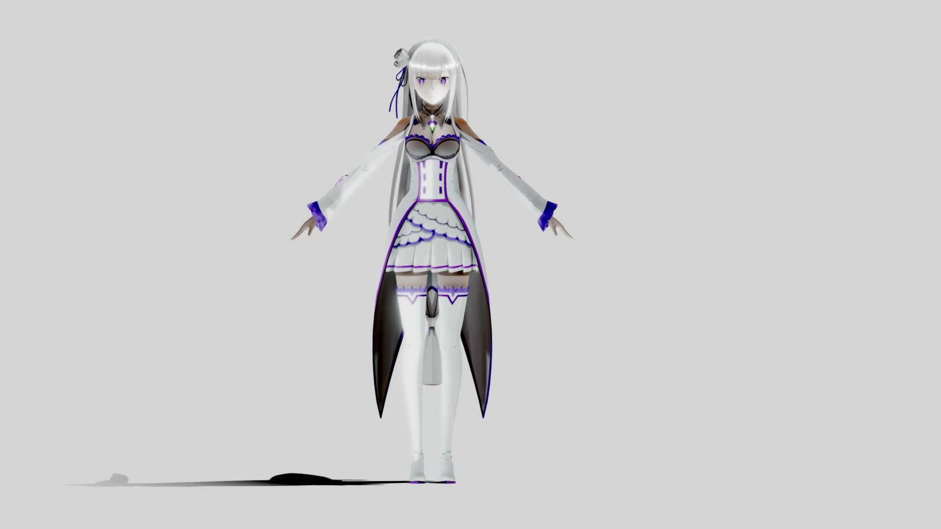 Emilia,Re: Zero INFINITY - Download Free 3D model by mega mix  (@oscar3dmodel) [e6bd174]