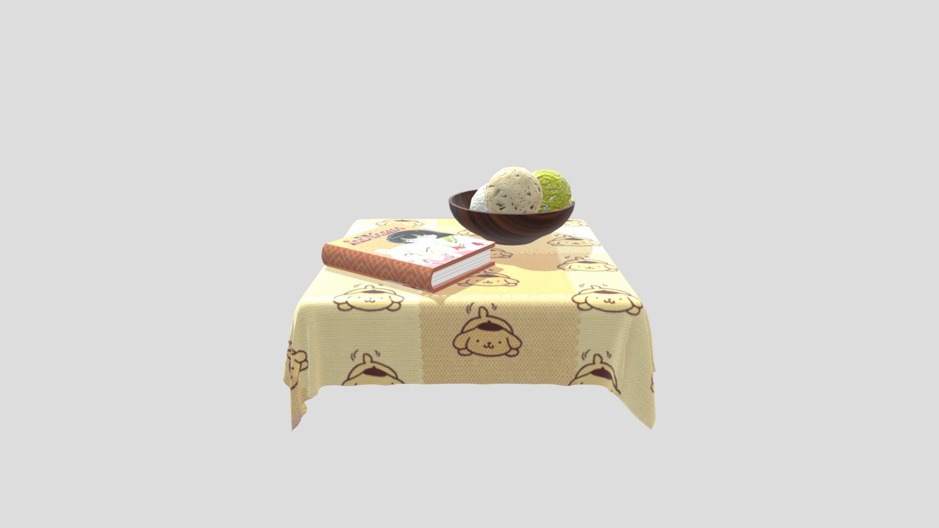 Book with a snack
