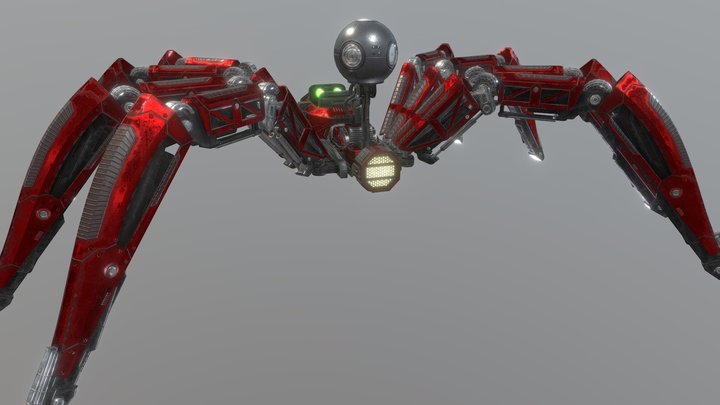 Robot Spider 3D Model
