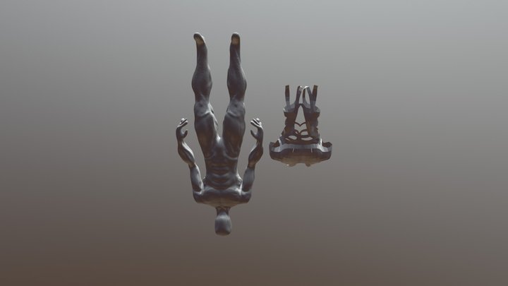 Músculos y retopología 3D Model