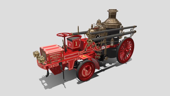 Fire engine Christie 3D Model