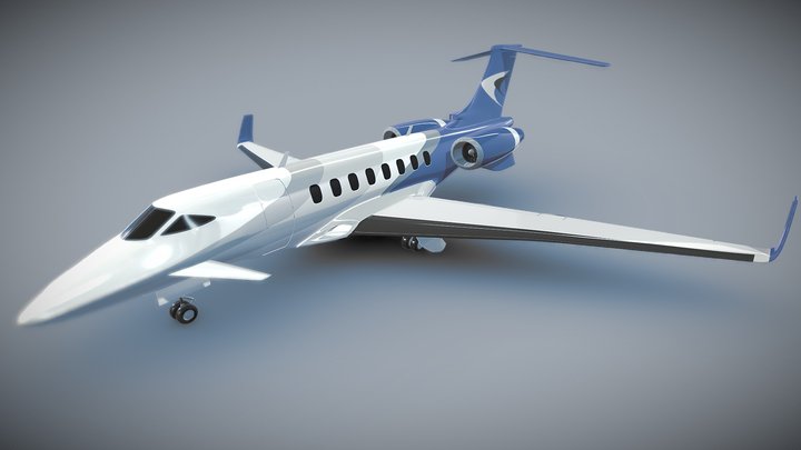 Generic business jet concept 3D Model