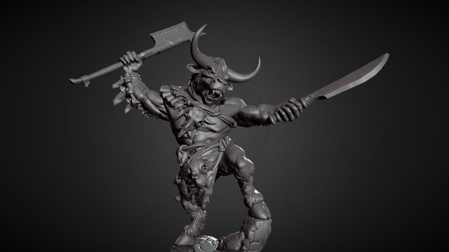 Minotaur Champion 3D Model