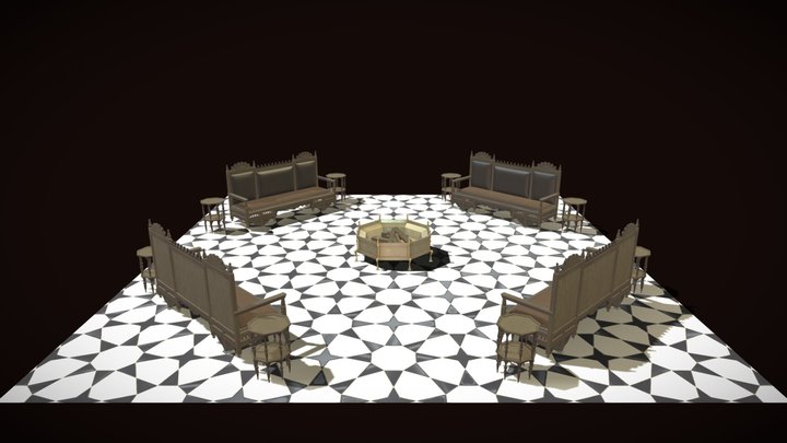 Early 19th Century Prop Display 3D Model