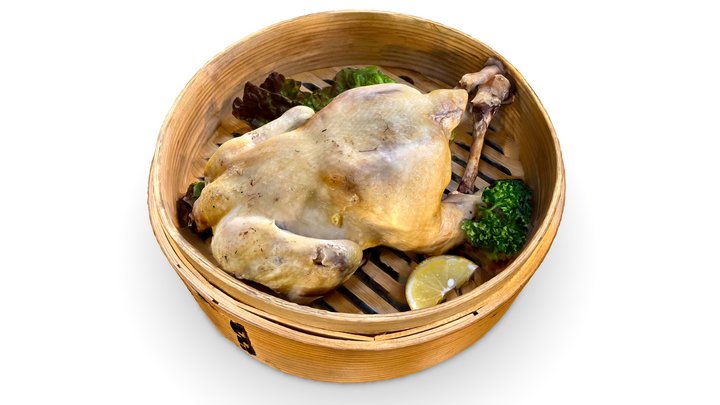 Steamed Whole Chicken - Polycam 3D Model