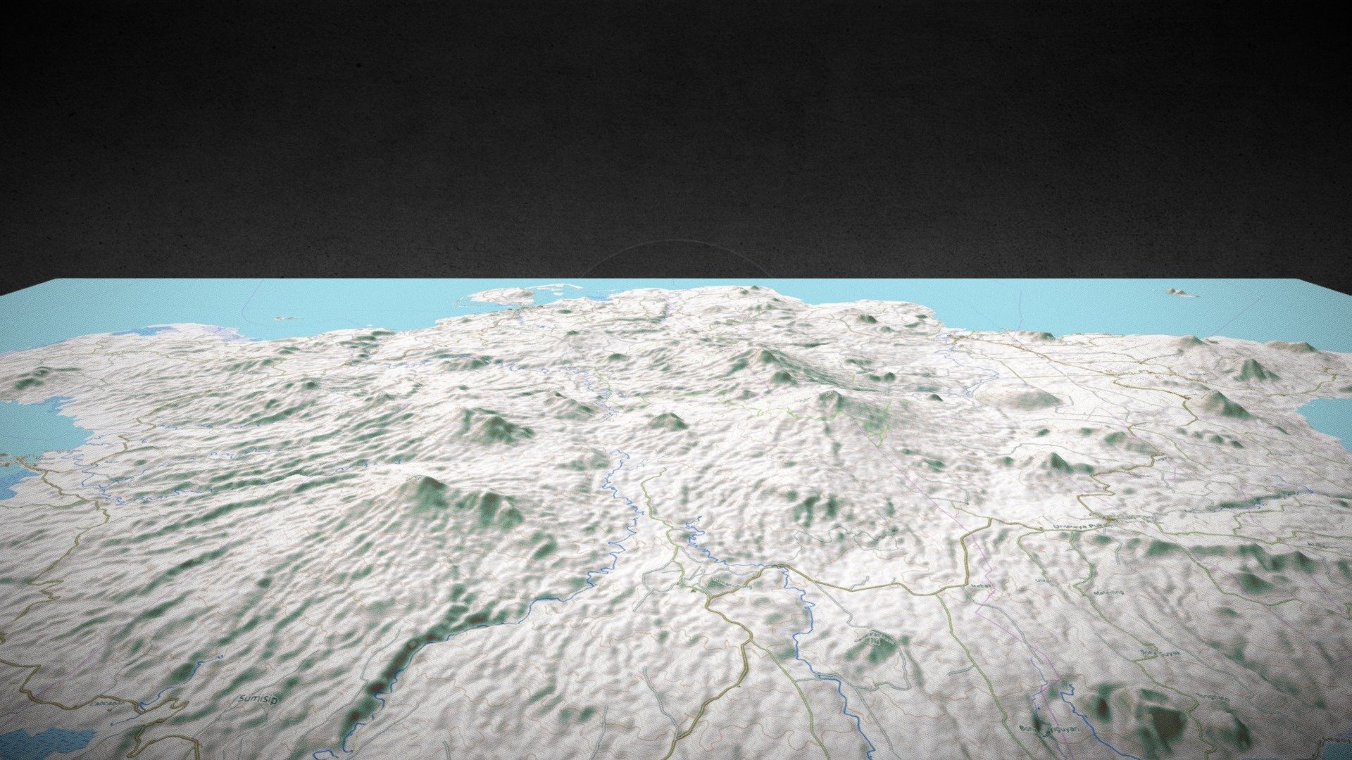 Basilan Island SRTM_GL3 + OpenTopo