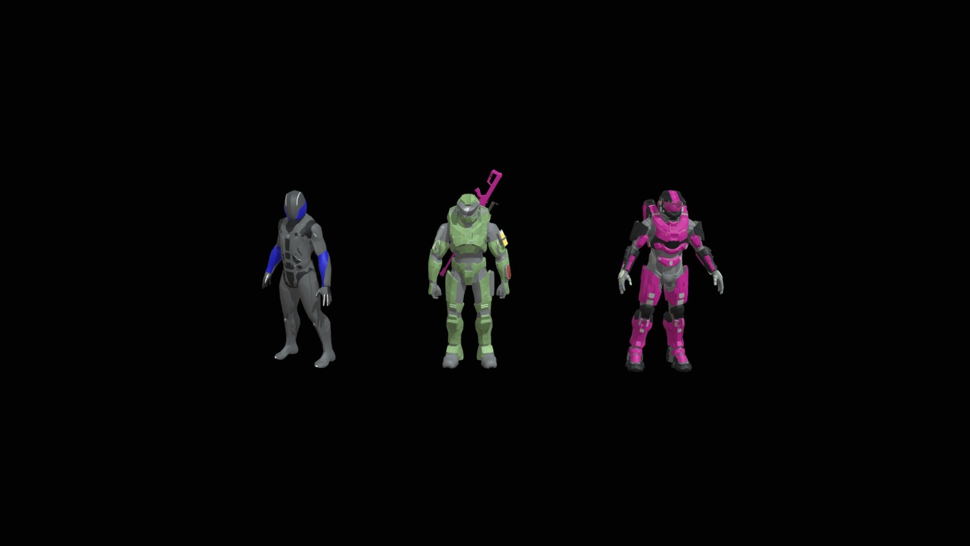 3d personajes con trajes