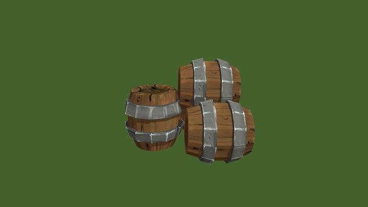 Barrel Stack 3D Model