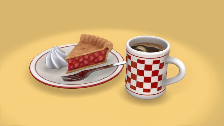 Coffee and Pie (Weekly Challenge 11/14/22) 3D Model