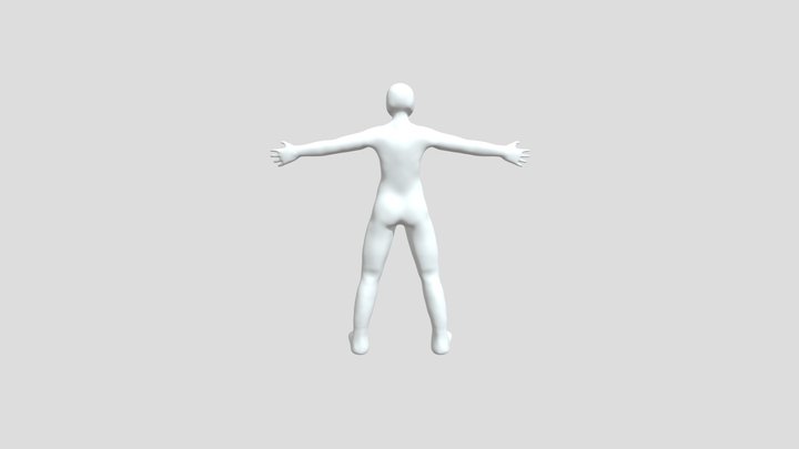 Human model with rig 3D Model