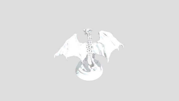 Classic occidental Dragon 3D print model 3D Model