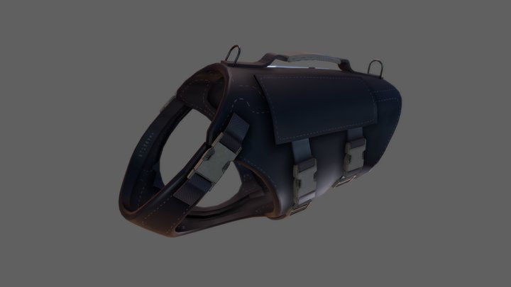 Police Dog Jacket 3D Model