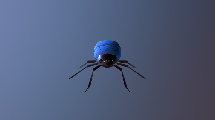 Blue fungus bug ( not my best work) 3D Model