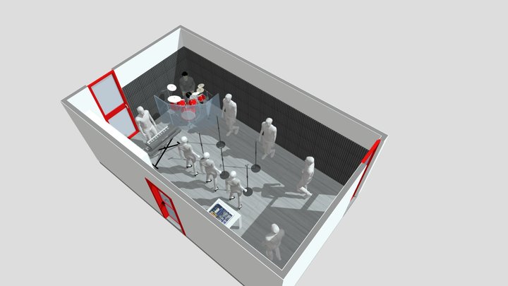 Nuova Sala Prove Clessidra 3D Model