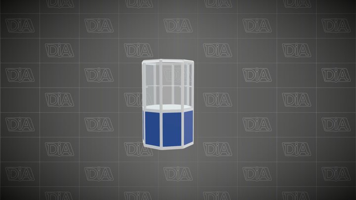Торговый прилавок АЗЕНА 8-гранный 3D Model