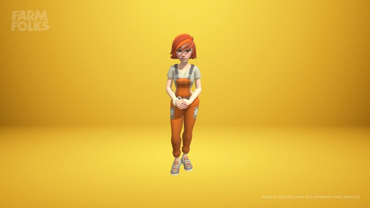 Female Gesturing Animations [Farm Folks] 3D Model