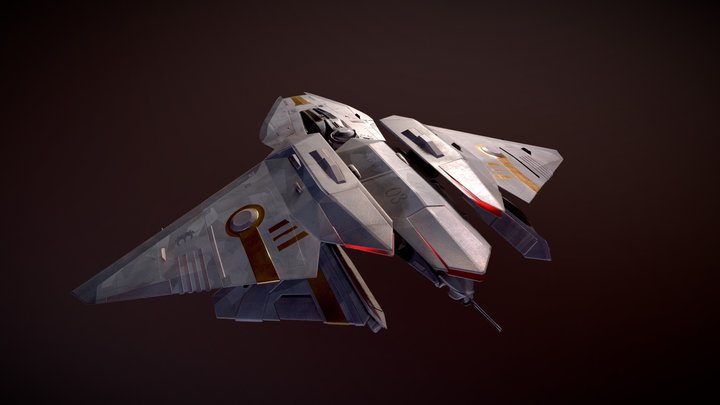 K-wing Attack Bomber 3D Model