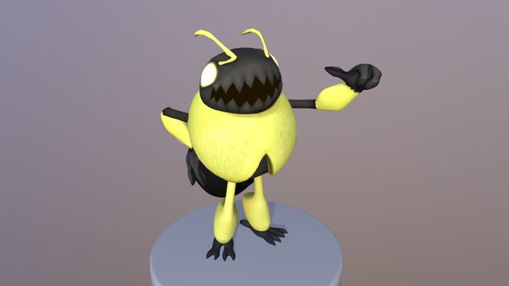 Hiver the Bee 3D Model