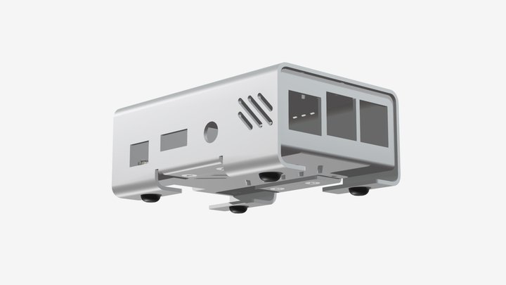 Raspberry Pi 2B/3B用 アルミケース - RPI-1 3D Model