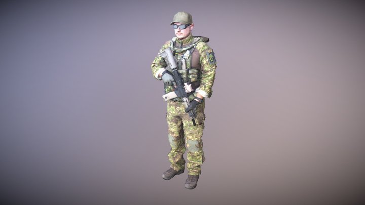 soldier 3d print 3D Model