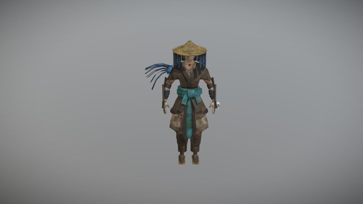 Main character "Ampguard" Animations 3D Model