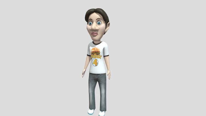 Cartoon Character 3D Model