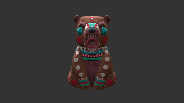 Bearrel Turret 3D Model