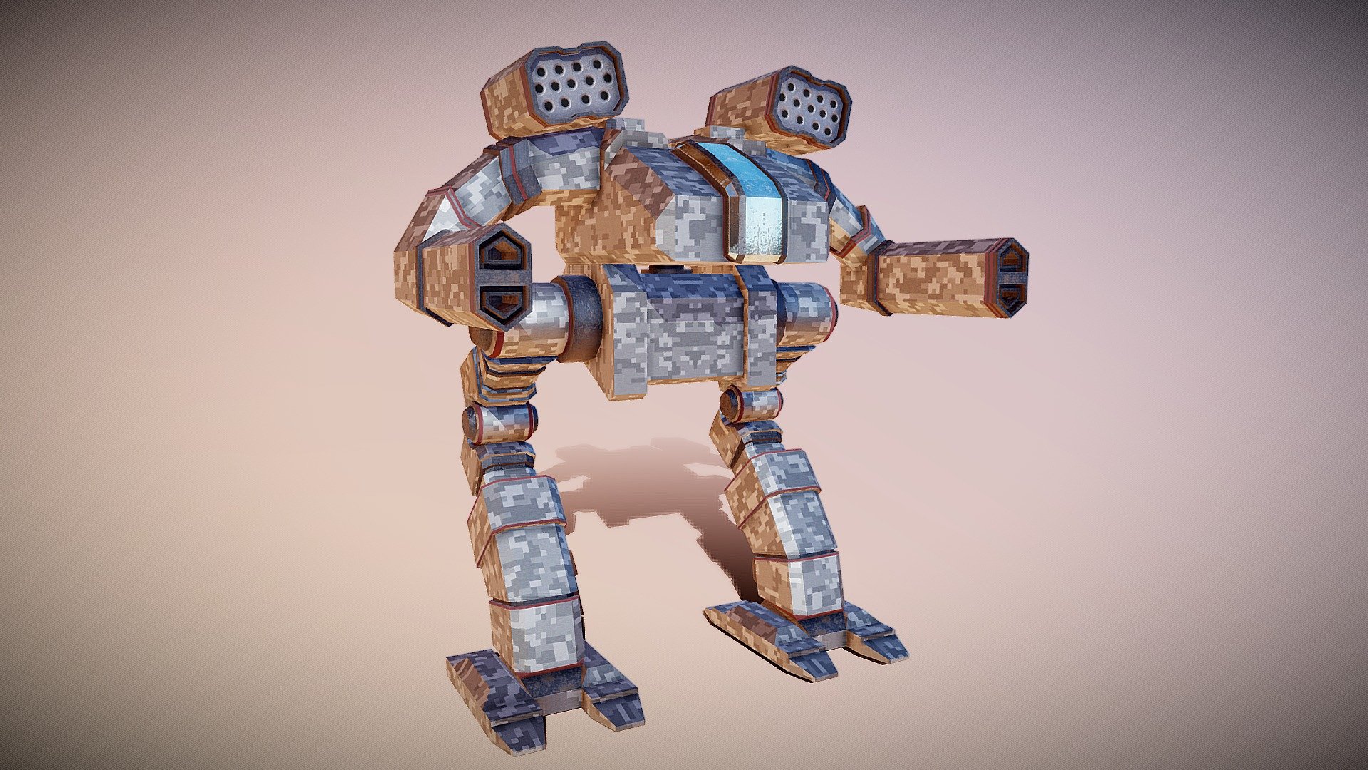 Mech - 3D model by Brandon Baldwin (@ser_poopums) [e6d379d] - Sketchfab