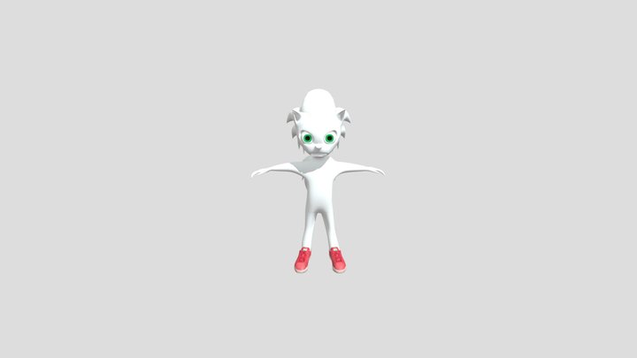 Sonic Previs Rcreation V1 no textures 3D Model