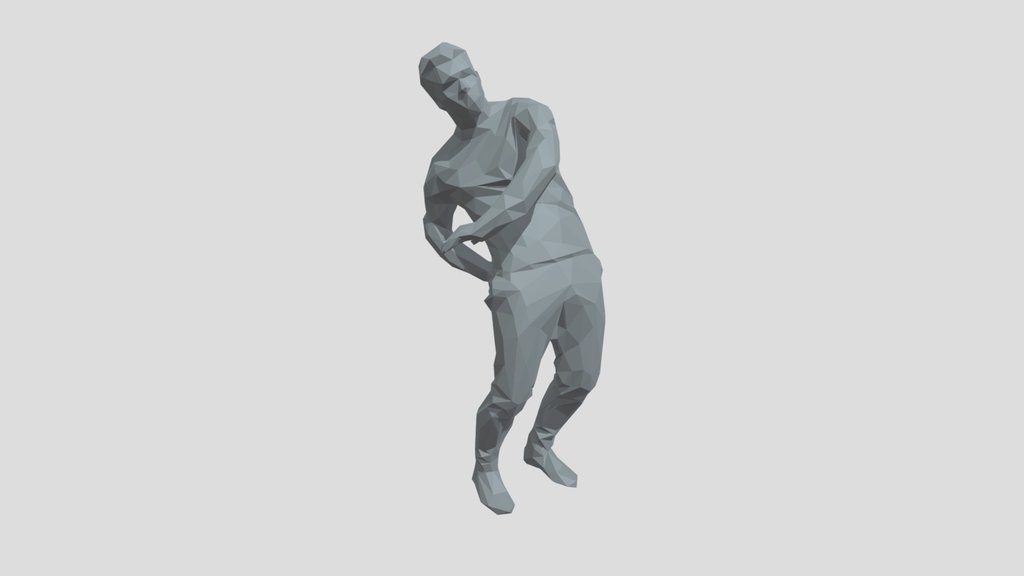 Lowpoly Male Sport Character