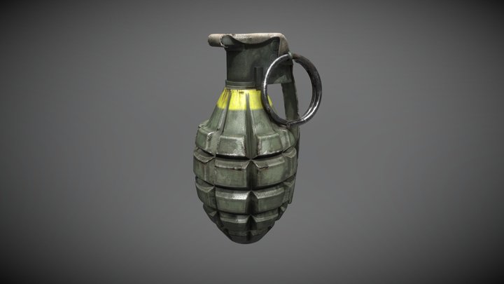 Grenade LowPoly 3D Model