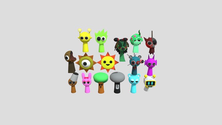 Sprunki Original 3D Model