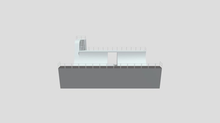 Skateboard Ramp 3D Model