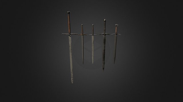 Swords 6-10 3D Model
