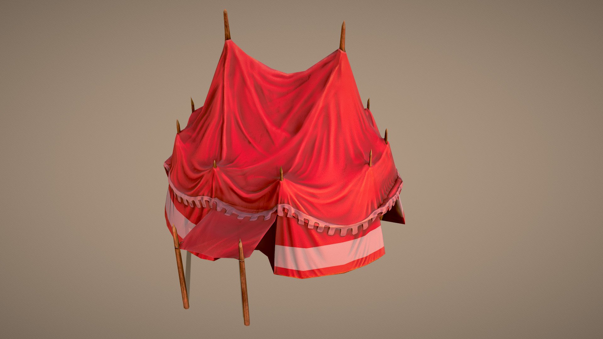 Stylized Great Roman Tent - 3D model by Morky (@Rekrovoire) [e6dae59
