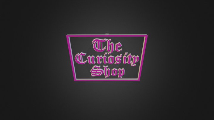 Curiosity Sign 3D Model
