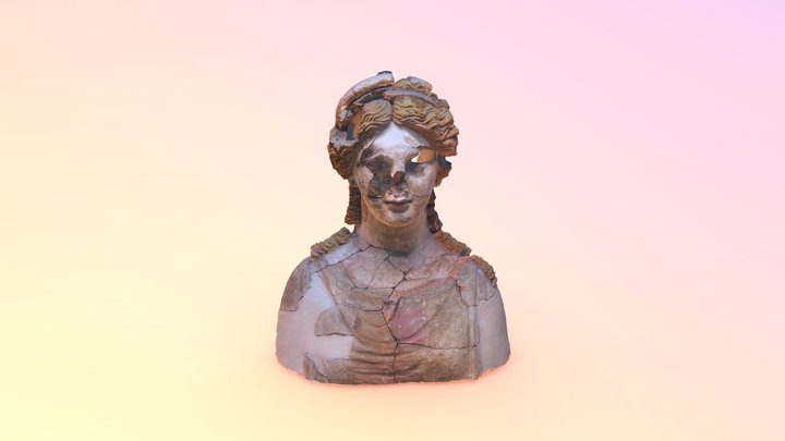 Artemis Terracotta Bust | 4K 3D Scan 3D Model
